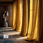 Autumn Harvest Collection: Warm Toned Linen Drapes 8 colors（1 Panel）