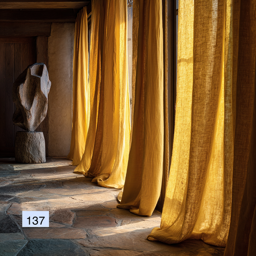 Autumn Harvest Collection: Warm Toned Linen Drapes 8 colors（1 Panel）