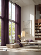 Modern Minimalist Linen Curtains in Smoky Grey（1 Panel）