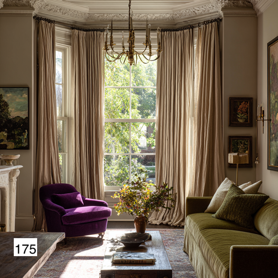 Handmade Linen Curtain Panel: French Style Drapes, Custom Length（1 Panel）