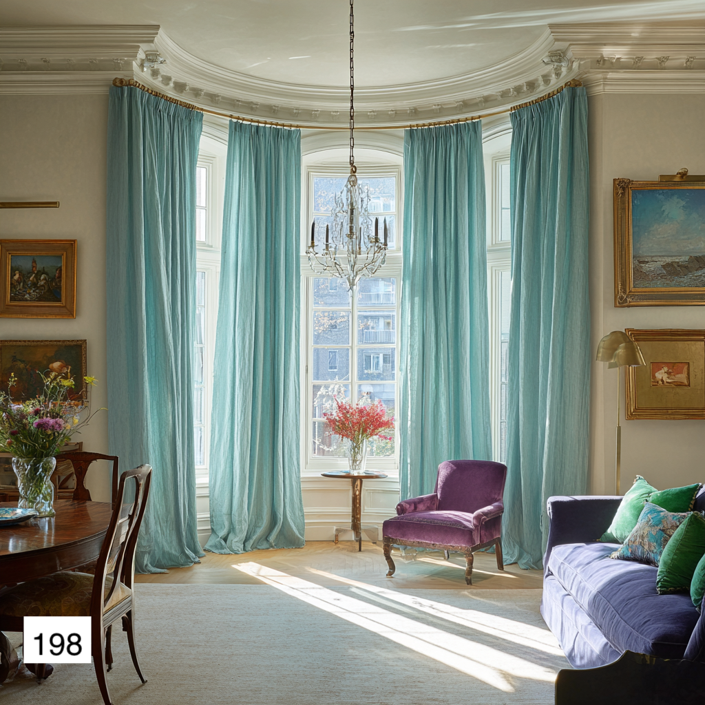 French Elegance Linen Curtains: 8 Signature Colors Collection（1 Panel）