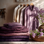 Romantic Lavender Purple Linen Curtains - Soft Aesthetic 7 colors（1 Panel）