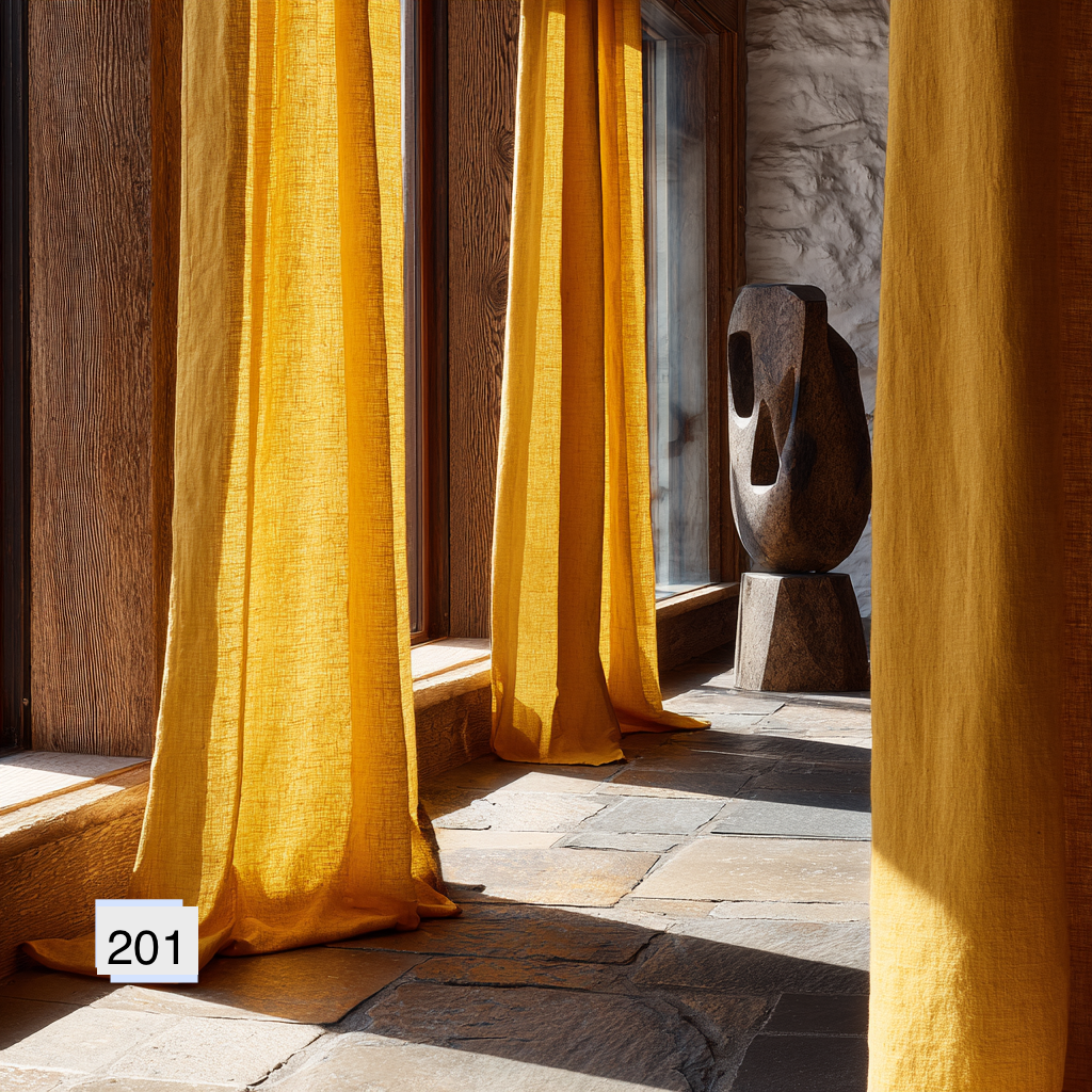 Autumn Harvest Collection: Warm Toned Linen Drapes 8 colors（1 Panel）