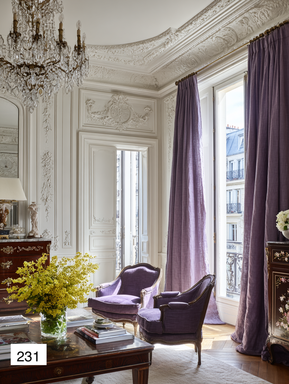 French Elegance Linen Curtains: 8 Signature Colors Collection（1 Panel）