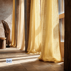 Autumn Harvest Collection: Warm Toned Linen Drapes 8 colors（1 Panel）
