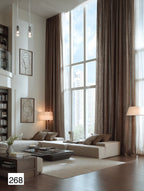 Quiet Luxury Beige Linen Curtains - Timeless "Old Money" Aesthetic 8 colors（1 Panel）