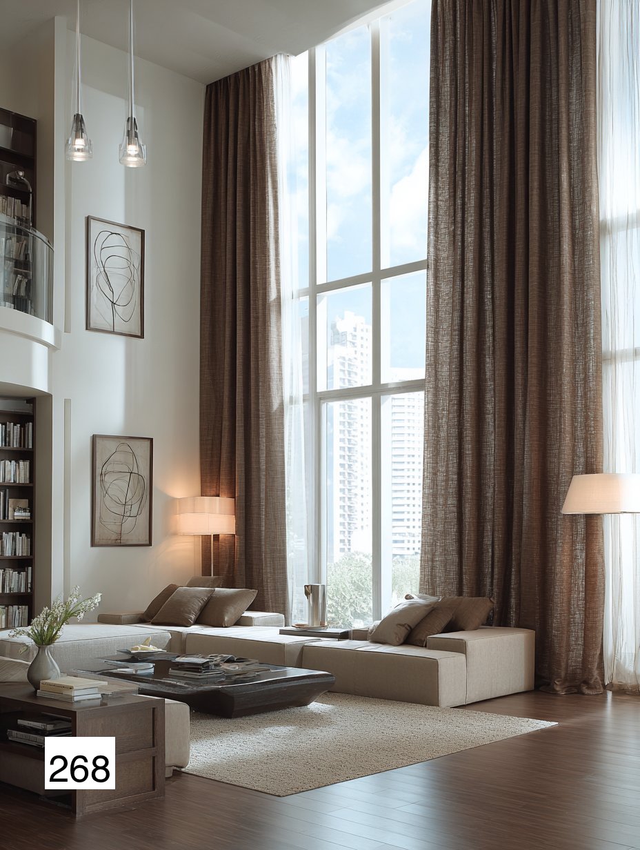Modern Minimalist Linen Curtains in Smoky Grey（1 Panel）