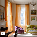French Elegance Linen Curtains: 8 Signature Colors Collection（1 Panel）
