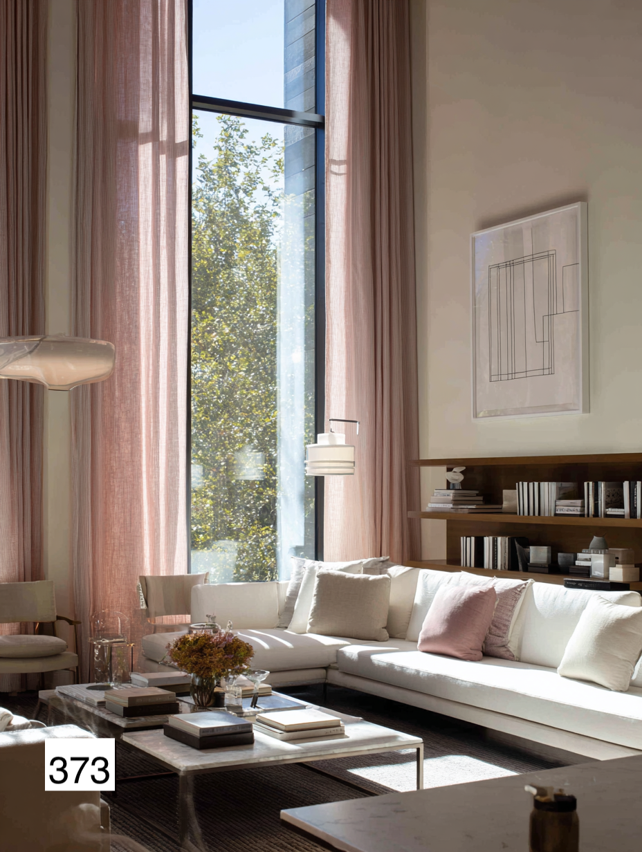Modern Minimalist Linen Curtains in Smoky Grey（1 Panel）