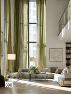 Modern Minimalist Linen Curtains in Smoky Grey（1 Panel）