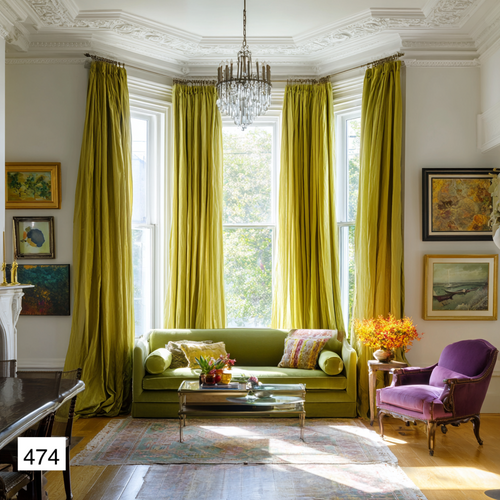French Elegance Linen Curtains: 8 Signature Colors Collection（1 Panel）