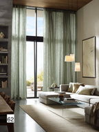 Modern Minimalist Linen Curtains in Smoky Grey（1 Panel）