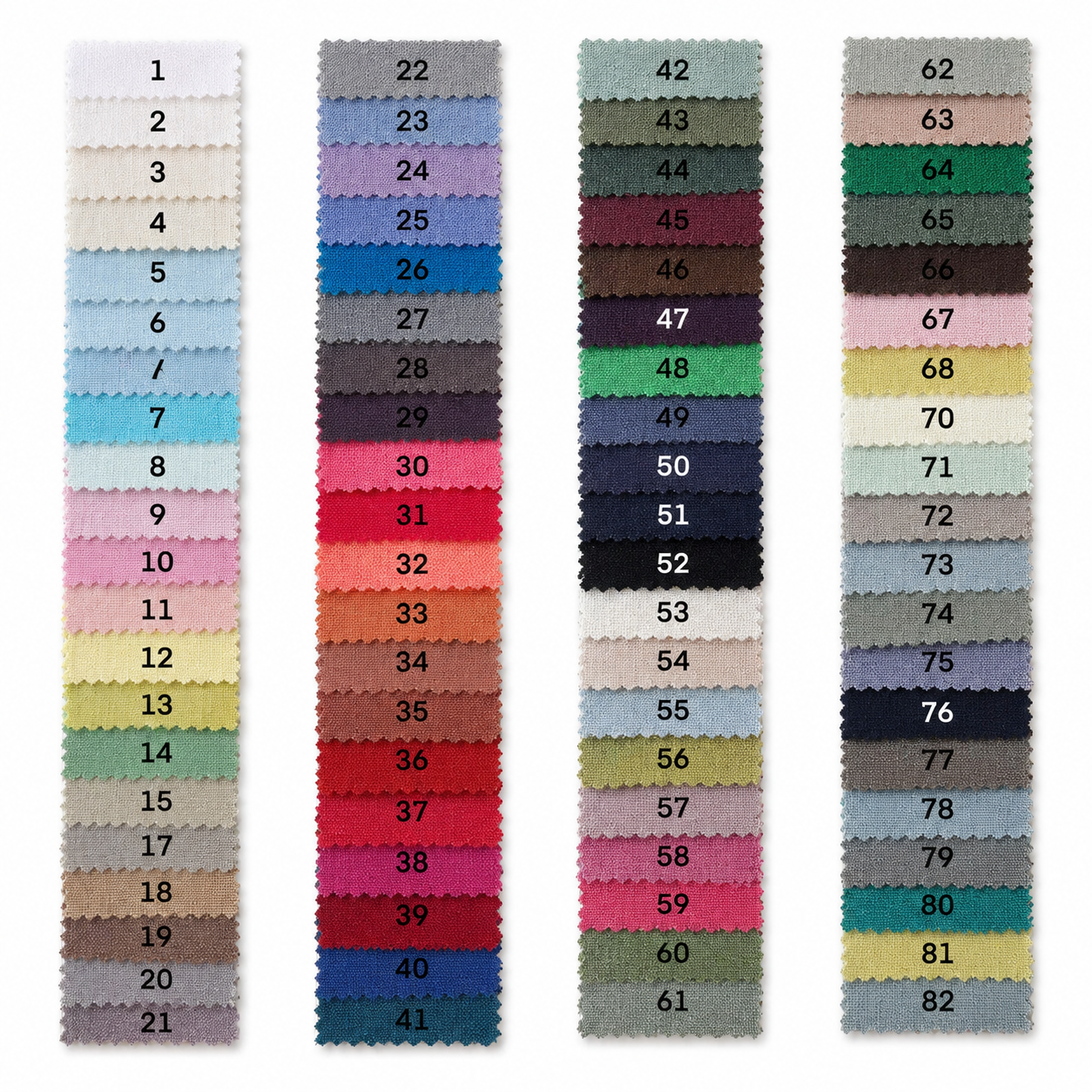Linen Curtain Fabric Swatch – 500 Colors for Home Decor（The sample fabric fee will be refunded after confirming the color number and placing the formal order.）