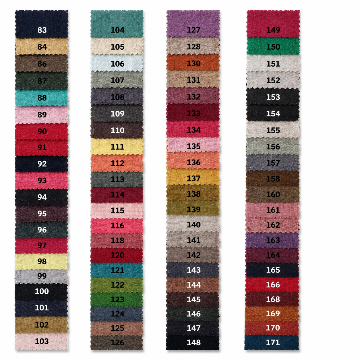 Linen Curtain Fabric Swatch – 500 Colors for Home Decor（The sample fabric fee will be refunded after confirming the color number and placing the formal order.）