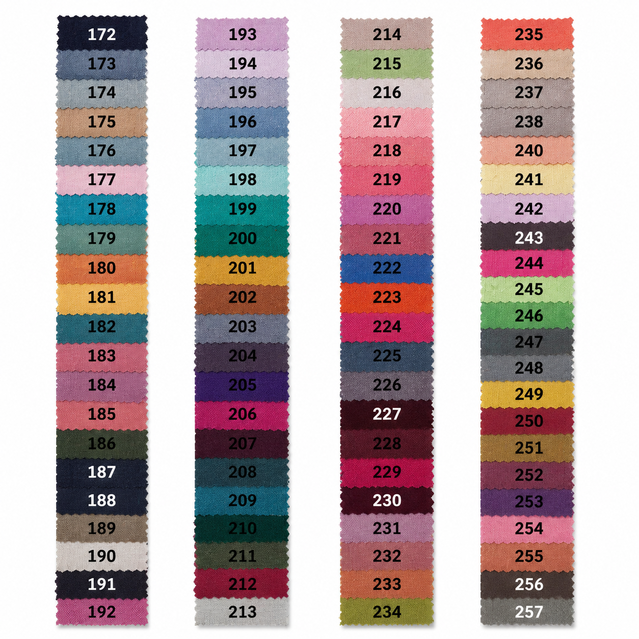 Linen Curtain Fabric Swatch – 500 Colors for Home Decor（The sample fabric fee will be refunded after confirming the color number and placing the formal order.）