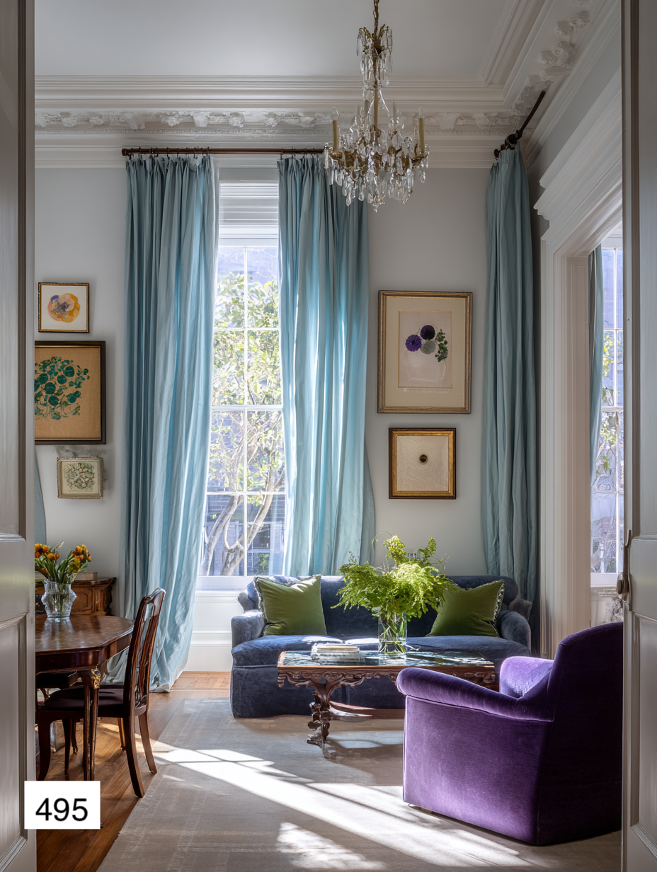 French Elegance Linen Curtains: 8 Signature Colors Collection（1 Panel）