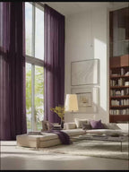 Modern Minimalist Linen Curtains in Smoky Grey（1 Panel）